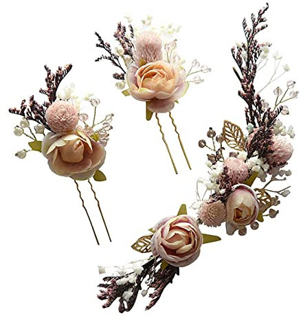 Mariée Mori coiffure dentelle sèche princesse fleur pince à cheveux ensemble mariée bijoux de cheveux de mariage