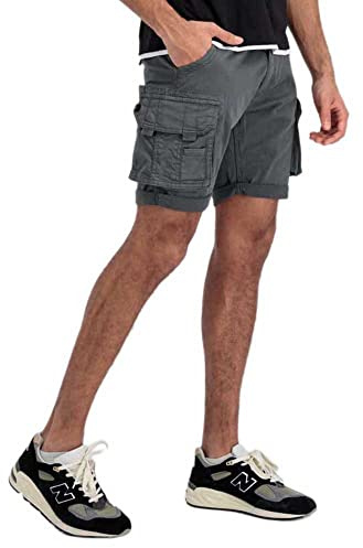 Alpha Industries Herren Crew Short Für Cargos, Vintage Grey, 33 EU