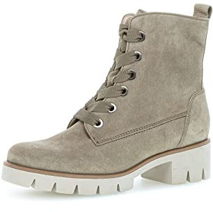 Gabor Damen Combat Boots, Frauen Stiefeletten,Wechselfußbett,Best Fitting,Winterstiefel,Winterschuhe,gefüttert,Salbei (dust),38.5 EU / 5.5 UK