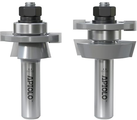 APIOLO Shaker Rail and Stile Router Bit 1/2 Inch Shank