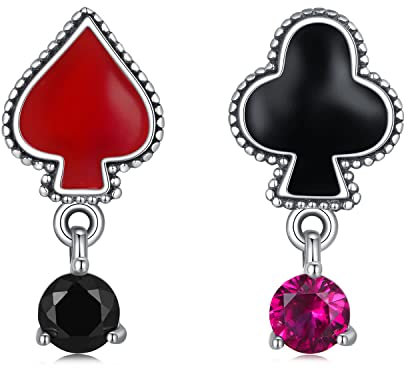 GemKing SCE1525 poker earrings S925 Sterling Silver Earring