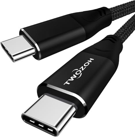 Twozoh 4K USB C Kabel 100W 4,5M (All-in-One), USB 3.2 Gen 2 X 2 20Gbps Datenübertragung PD Schnellladung, 4K@60Hz Video Monitor Anschluss
