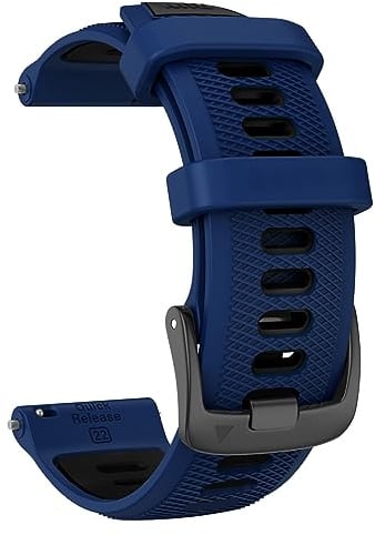 ISABAKE 22MM Armband für Garmin Vivoactive 4/Forerunner 255/Forerunner 265/Venu 2, Weiches Silikon Uhrenarmband für Huawei Watch GT2/Forerunner 255 Music/Gear S3 Frontier/Galaxy Watch 46mm Armband