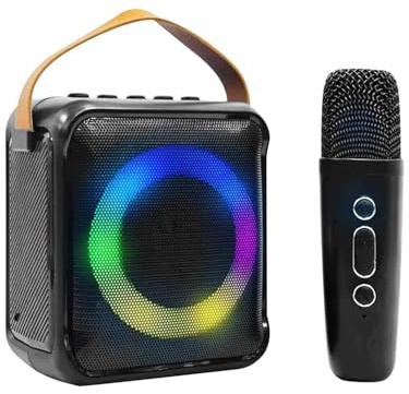 Mini enceinte Bluetooth KARAOKE noire