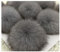 Egurs 2 Stücke Kunstfell Bommel Pompon Fellbommel Fuchspelz Flauschige Pompons Ball DIY Bunte Bommeln bälle für Mützen Tasche Schals Schlüsselanhänger Dekoration Zubehör,9cm Hellgrau 2 Stück