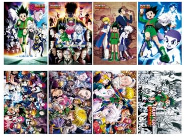 8 Stück Hunter × Hunter Poster Manga Decor Love Room Schlafzimmer Anime Leinwand Wandkunst Druck