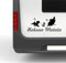 Rakelfix Schriftzug Hakuna Matata mit 3 Tieren Sticker Autoaufkleber