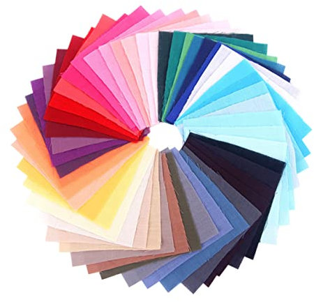 Operitacx 50 Stück Gesteppte Stoffflicken 10 X 10 Cm Patchwork-tuch Zum Nähen Von Baumwollstoffen