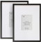 Framelane Set of 2 Bilderrahmen 30x40 Schwarz - FSC-Zertifiziertes Eichenholz, Mit Passepartout, Kratzfestes & Bruchsicheres Acrylglas, Für Hoch- Oder Querformat, Bilderrahmen Für Wandmontage