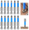 12 Pcs Screwdriver Bit Set, Magnetic Screw Driver Power Drill Bit, Electric Hand Drill Tool Accessory, for Screwdrivers Drill, 50mm (PZ1, PZ2, PZ3, PH1, PH2, PH3)