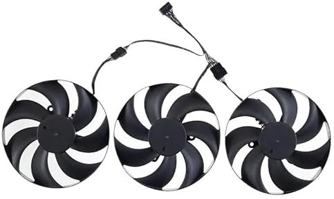 DLUPING 105MM Graphics Card Fan, DC12V 0.5A 7-Pin, 3cm Length, For ASUS TUF GeForce RTX 4080/4090 OC Edition Gaming Graphics Card, Desktop Compatible