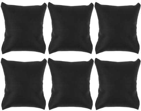 Amosfun Schmuck Kissen Aus Pu-Leder Multifunktionales Uhrenkissen Für Armbänder Und Uhren 9X8X5Cm Ideal Für Geschäfte Und Private Sammlungen