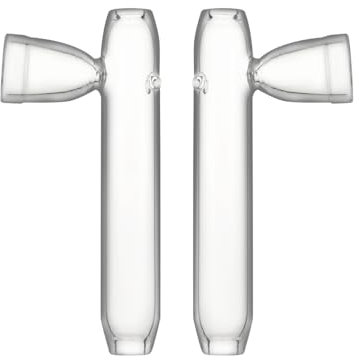 Pipa de Vidrio Simple Simon para Quemar Aceites y Aromaterapia, Paquete de 2