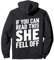 If you can read this she fell off Funny Motorcycle Biker Pullover Hoodie