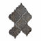 Loberon Wandornament 6er Set Halira, Handgefertigt, Historisches Flair, Kunstvolles Antik-Finish, Einfach zum Ankleben, Wanddeko, Wandobjekt, Eisen, antikschwarz