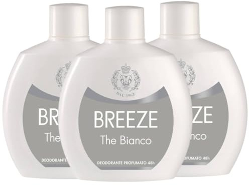 Breeze Squeeze Deodorant Unisex 48H 100 ml (3, Breeze Deodorant White Tee)