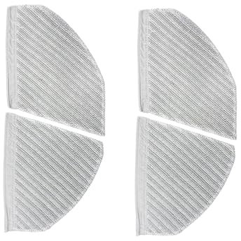 MKVAXR 2er-Pack Reinigungstücher, for Midea, for S8 Plus Staubsauger, Mikrofaser-Lappenpad, trockene und nasse Nutzung, Bodenreinigung, wiederverwendbar Austausch des Reinigungstuchs