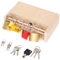 Toyvian Educational Toy for Boys and Girls Old Keys Mini Locks Wiggle Board Escape Room Locks