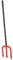 minkissy Halloween Devil Fork Prop Plastic Pitch Fork Strong Stability Cosplay Accessory