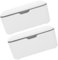 TOPBATHY 2Pièces Boîte à Lingettes pour Distributeur de Lingettes Réutilisable Étanche Hermétique Rangement pour Maison Voyage Couleur Grise
