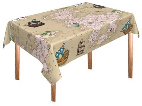2 Stück Tischdecke für Piratenpartys(137cmX274cm),Tischdecke Geburtstag Junge,Piraten Deko Geburtstag Kinder,Party Tischdeckes für Piratenthema