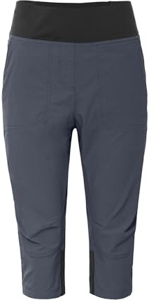 Bergson PUSULA Comfort Capri | Damen 3/4 Wanderhose - Leicht & elastisch Damen 3/4 Wanderhose aus Ripstop, Normalgrößen, strapazierfähiges Ripstop-Gewebe, vollelastischer Comfort-Bund, schnelltrockne
