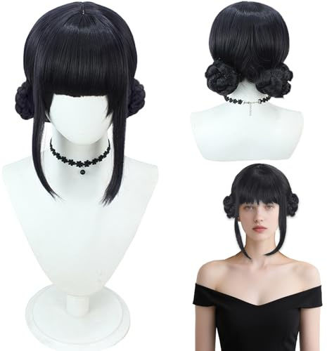 Anime Dem0n Cosplay Parrucca Hunter Cosplay per bambini, parrucca lunga viola per cos-y bambini, costume da bambini viola viola parrucca lunga cos-play per Halloween Carnevale festa in maschera