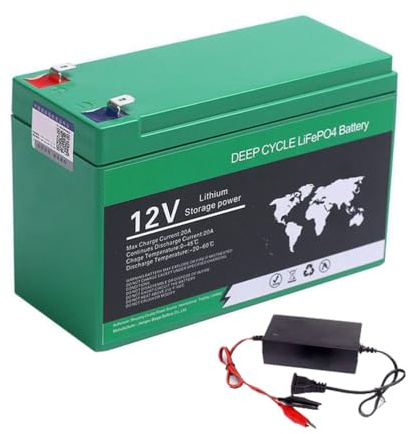 HJGHY 12v,16Ah, 12V 6Ah 8Ah 10Ah 12Ah 14Ah 16Ah 18Ah 20Ah Spruzzatore Elettrico Alimentatore per Esterni Batteria per Illuminazione per accumulo di energia