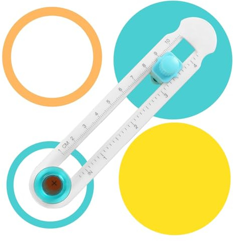 Kreisschneider Papier,2-20 Cm Durchmesser Verstellbare Kreis Papierschneider,Stanzer Rund Tragbar Rotations Kreisschneider,für Kunst Diy-Handwerk Karten,Sammelalben,Fotopapier Druckpapier,Laminiertes