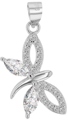 Akzent Anhänger für Damen in 925 Silber, 100% Wasserfest & Hautverträglich