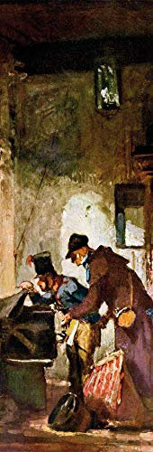 1art1 Carl Spitzweg Poster Päpstliche Zollwache, Detail Kunstdruck Bild 91x30 cm