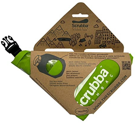 Scrubba 'Wash Bag' Waschsack, Grün, One Size (Discontinued) - CBAG-001