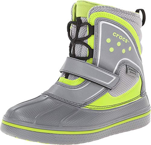 Crocs - Allcast Waterproof Boot Gs, Stivali Di Gomma infantile, Nero (Schwarz (Charcoal)), 38 (5 UK)