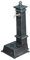 BISCOTTINI Fontana da giardino a colonna 77x37x30 cm - Fontana in ghisa con rubinetto finitura anticata - Fontana da terra esterno - Fontanelle da giardino con griglia di scarico - Fontana in ferro