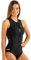 CRESSI Termico Lady Swimsuit 2 mm - Damen Schwimmanzug Ärmellos, aus Stark Dehnbarem 2mm Ultraspan Double Lined Neoprene, Schwarz/Logo AquamarinXL/5