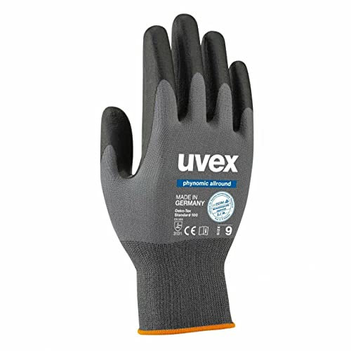 4 Paar Uvex Phynomic Allround - Leichte Arbeitshandschuhe für Herren - Gr 10