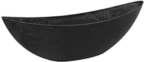 Bellaflor Dekoschale Kunststoff/Grau-Schiefergrau / 39x12x13cm