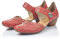 Rieker Pia Womens Open Court Shoes 5 UK Red