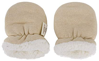 Baby Handschuhe Fäustlinge Neugeboren Winter Warme Anti Kratzen Wolle Gefüttert Fäustel Weich Kratzhandschuh Atmungsaktiv Baumwolle Kratzfäustlinge Kleinkind Jungen Mädchen für 0-12 Monate