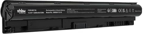 vhbw Batterie Compatible avec Dell Vostro 15 3558 P52F, 15 3559, 15 3568, 15 3572, 15 3578, 15-3559D-1528B Laptop (2200mAh, 14,8V, Li-ION, Noir)