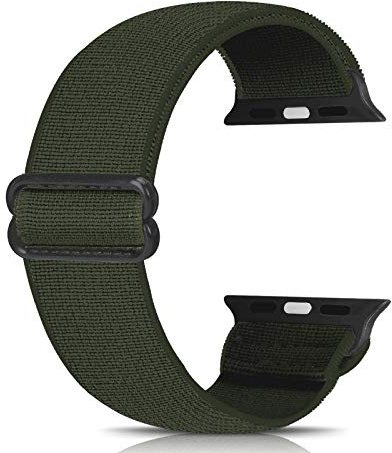 Ecogbd Elastic Ersatzarmband kompatibel mit Apple Watch Armband 38mm 40mm 41mm 42mm 44mm 45mm 49mm, weiches Nylon armband kompatibel mit iWatch Serie 9,8,7,6,5,4,3,2,1,SE