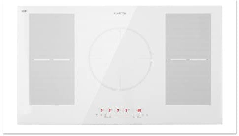 Klarstein Placa Induccion Eléctrica 9300W, Vitrocerámica Inducción Eléctrica de 5 Fuegos, Placas de Cocción de Sobremesa, Control Táctil, Placas de Cocción de Inducción, Placas Eléctricas para Cocinar