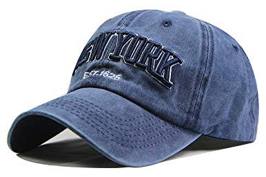 Yutdeng Cappello Uomo New York Vintage Cappellino Ricamo Berretto da Baseball Hip Hop Sport Cappellino retrò Cappellini con Visiera Ciclismo Running Donna Baseball cap