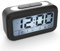 Coolzon Digitale Wecker Batterie, Digitaluhr Wecker Digital mit Großer LED digitalwecker Datum Temperatur Anzeige, Kinderwecker Snooze Reisewecker Nachtlicht, Schwarz