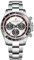 Pagani Design Daytona Hommage Herren Quarzuhr, Chronographen-Armbanduhr für Herren, VK63 Uhrwerk, Edelstahlband, PD1644 (weiß 1676)