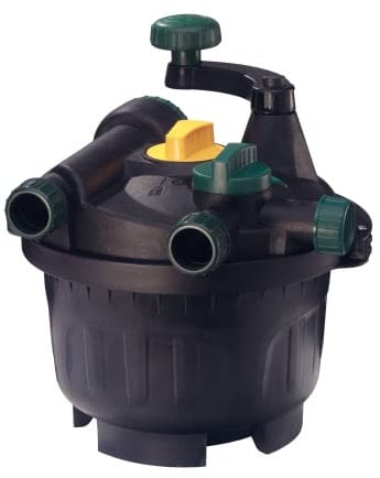 Aqua Garden Teichfilter, kein Schaumstoff, mechanische und biologische Filtermaterialien, pflegeleichter Filter, UV-Klärer, sauberes klares Wasser, für Teiche bis zu 10000 Litern, Schwarz, 8824
