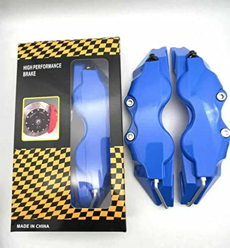 Generico Set 2 Pezzi Copertura Cover Pinza Freno Universale Auto Blu