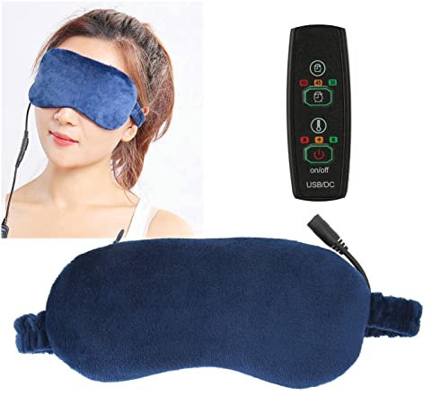 Elektrisch beheizbare Wärmebrille, Beheizte Augenmaske für Blepharitis, Gerstenkorn, Augenringe, Trockene Augen, 3-stufige Temperaturregelung
