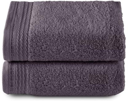 Top Towel - Premium - Toallas de baño Grandes - Toallas baño -2 Toallas de Manos -50 x 100 cms - Algodon 100% - 600 Gramos - Marengo