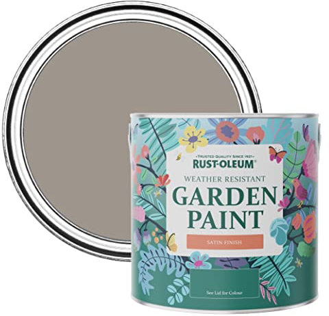 Rust-Oleum Brown Mould-Resistant Garden Paint In Satin Finish - Whipped Truffle 2.5L